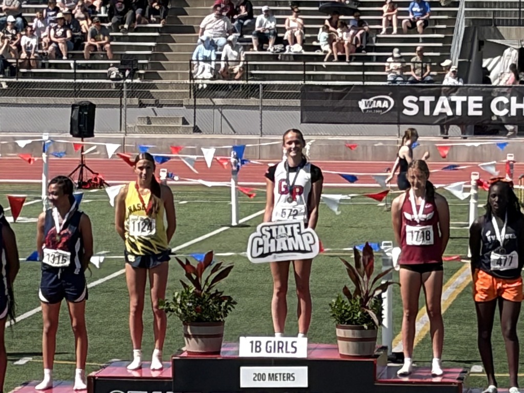 200 meter runner--June.