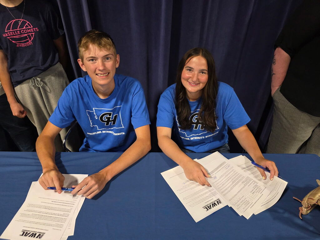 Signing Day for Jaylee and Trajen