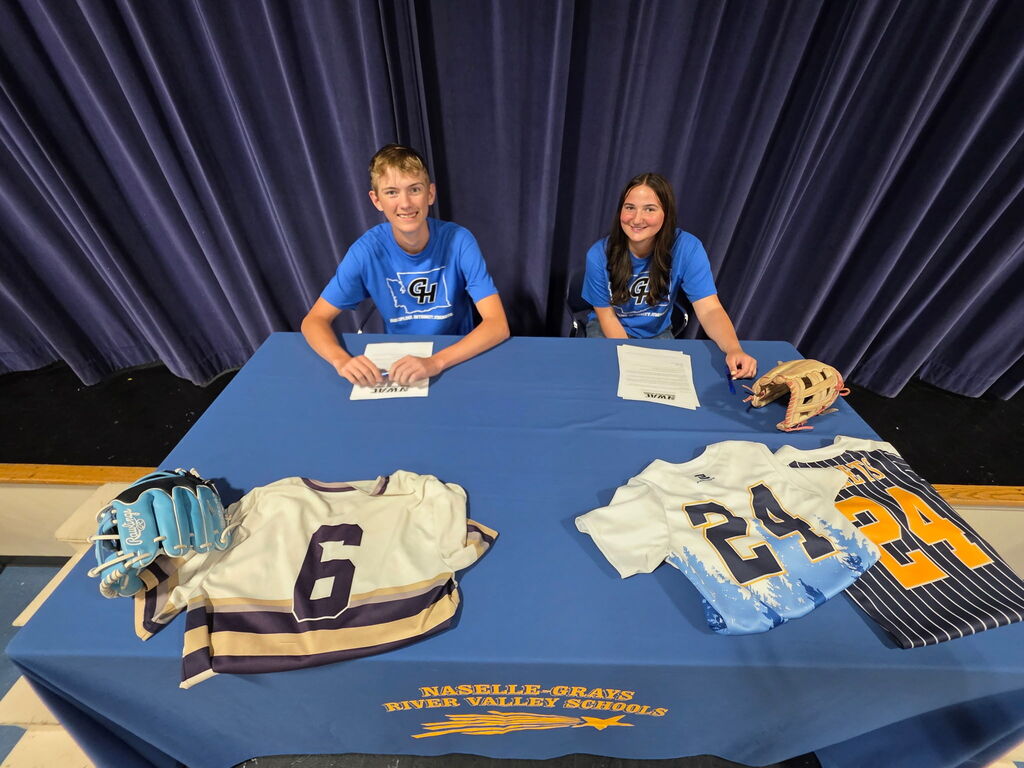 Signing Day for Jaylee and Trajen