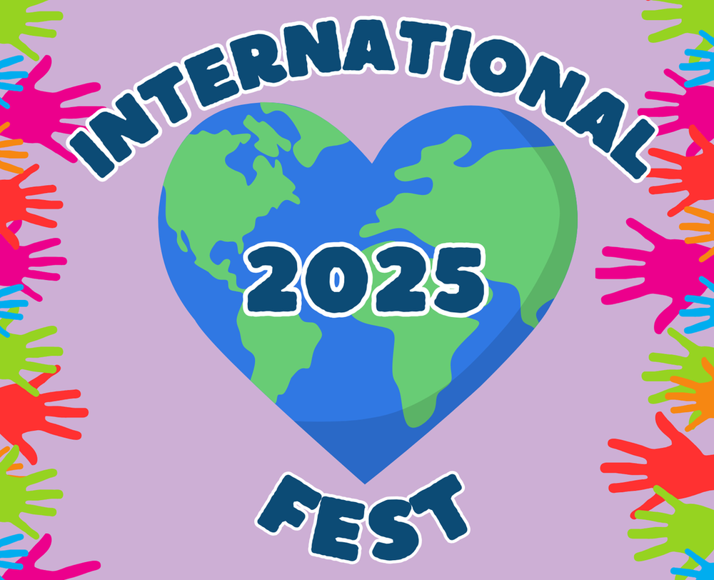 the earth shaped like a heart with the words international fest 2025