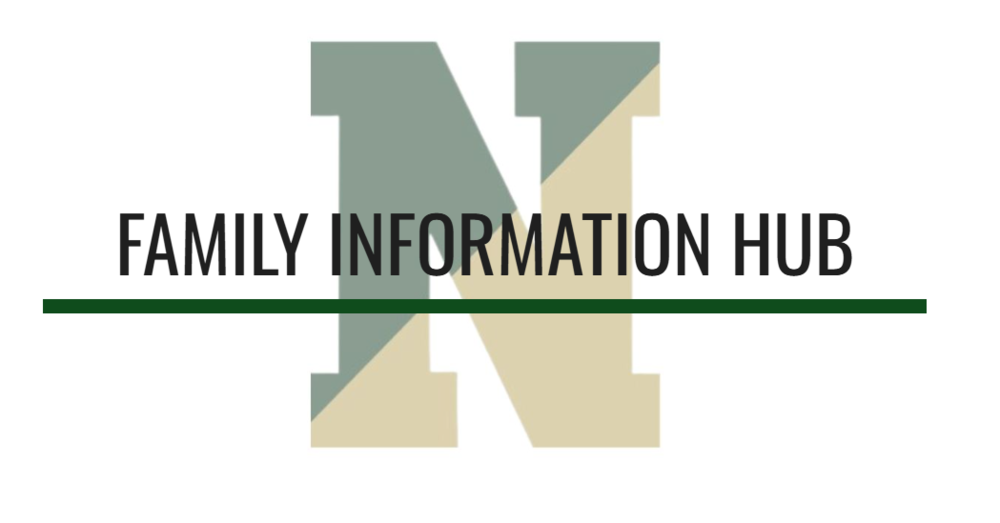 The Nashoba N with Family Information Hub written over it.