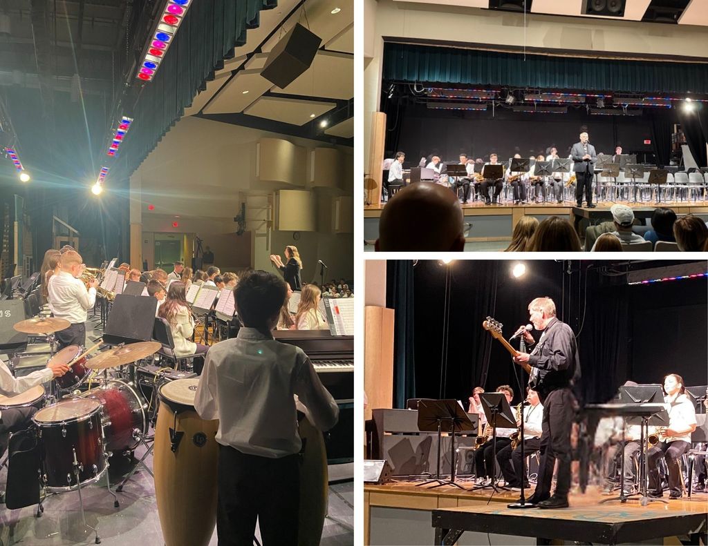 NRSD Jazz students perform on the NRHS stage.