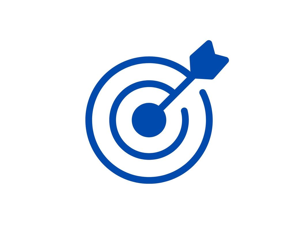 Bullseye with an arrow in the center.