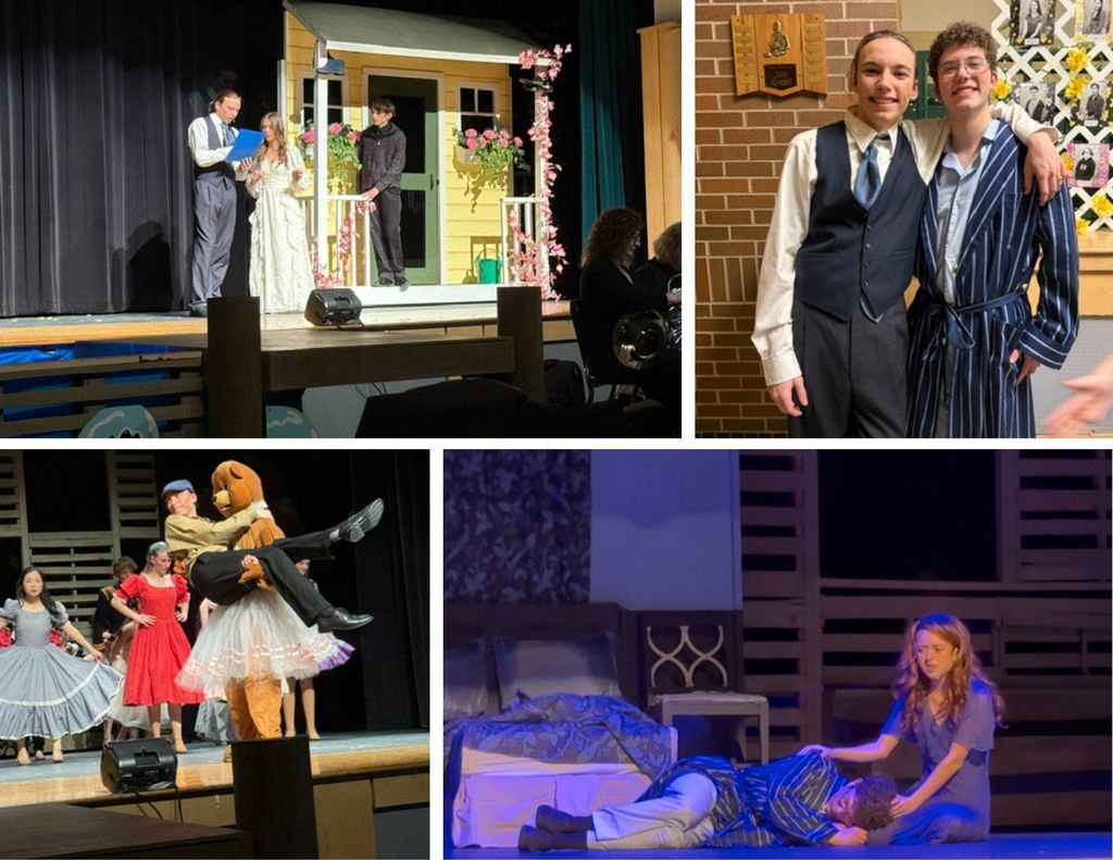 NRHS students perform Big Fish on the NRHS auditorium stage.