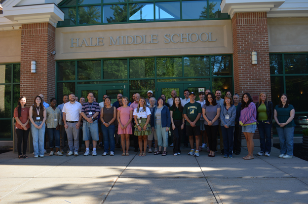 Hale Middle School staff met on Tuesday as they finalized preparations for the first day of school!