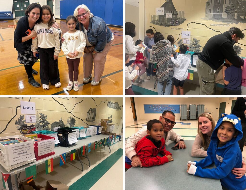 Families attend the annual ML Family Night at MRE spending time in the gym and cafeteria.