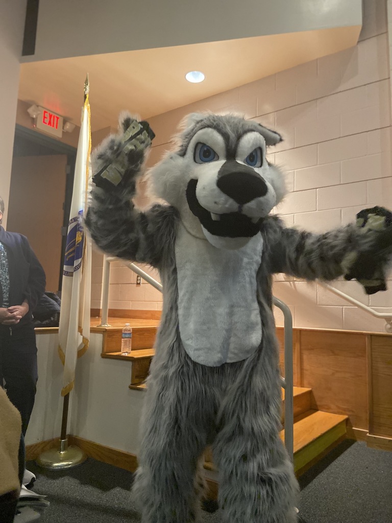 mascot with t shirt