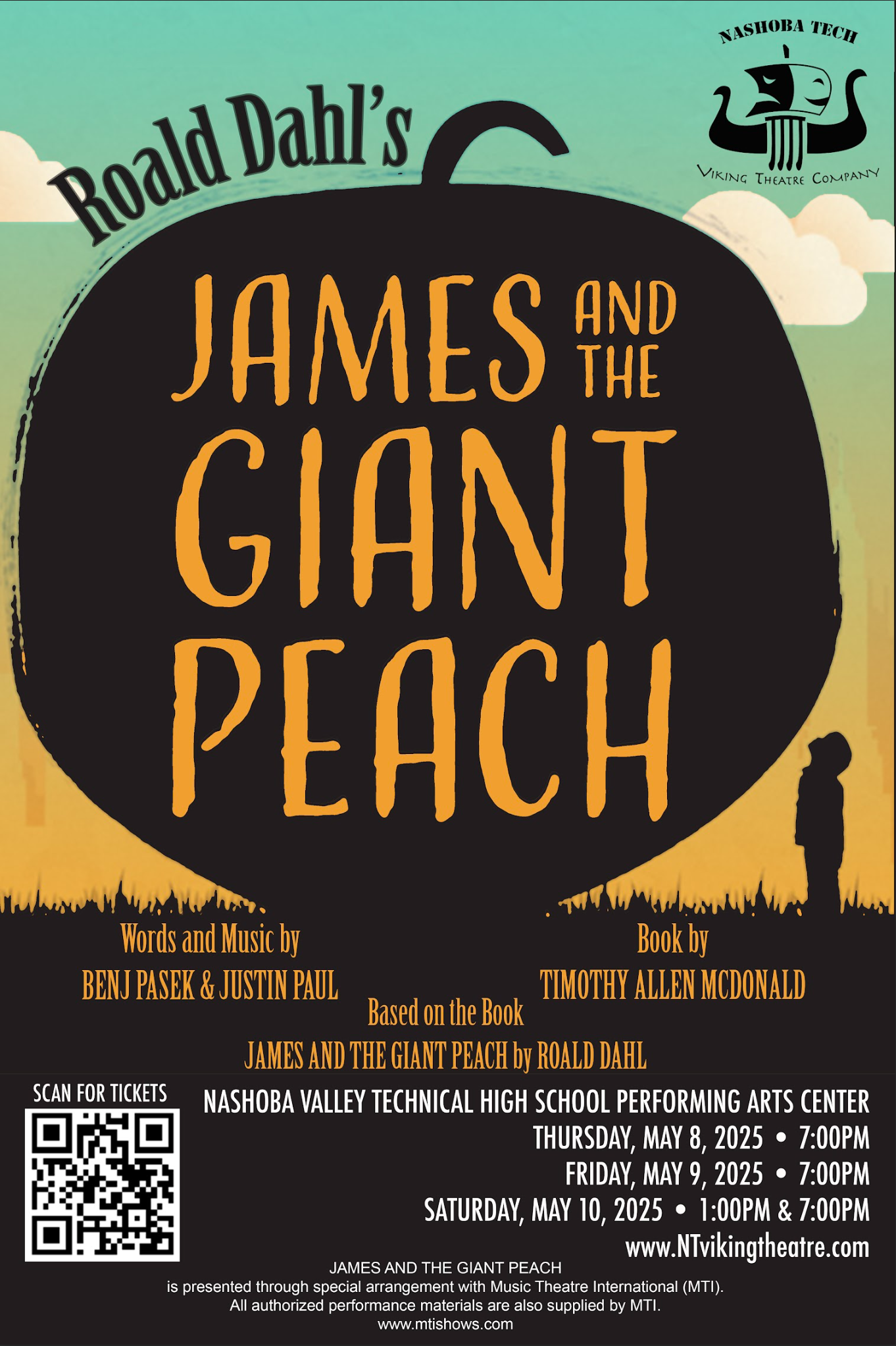 Tickets Now Available for James and the Giant Peach | Nashoba