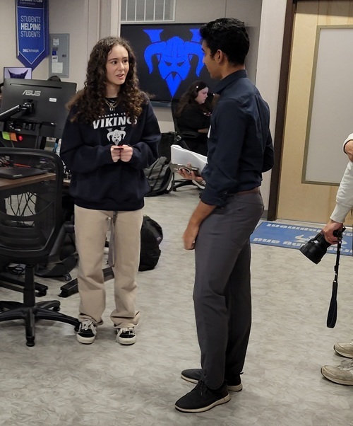 Wall Street Journal Interviewing NT Student