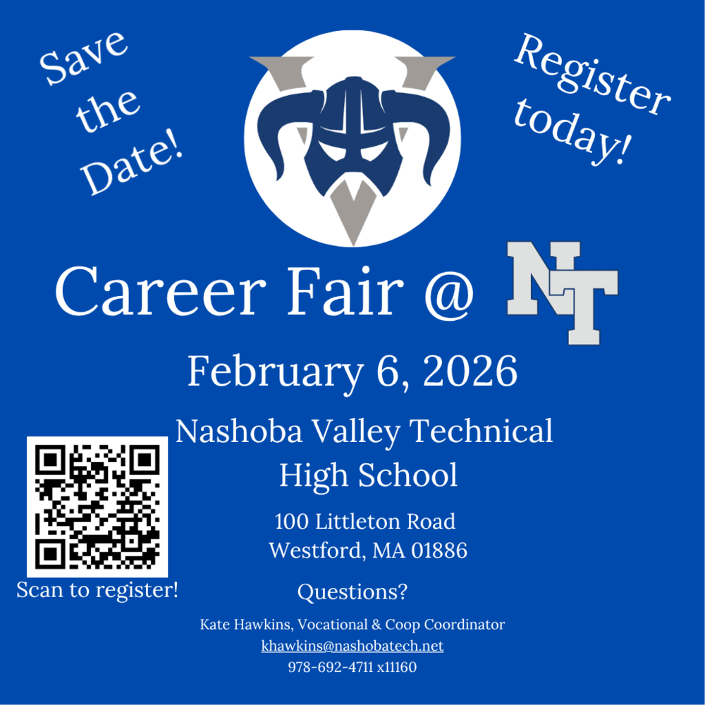 2026 Career Fair at Nashoba Tech flyer