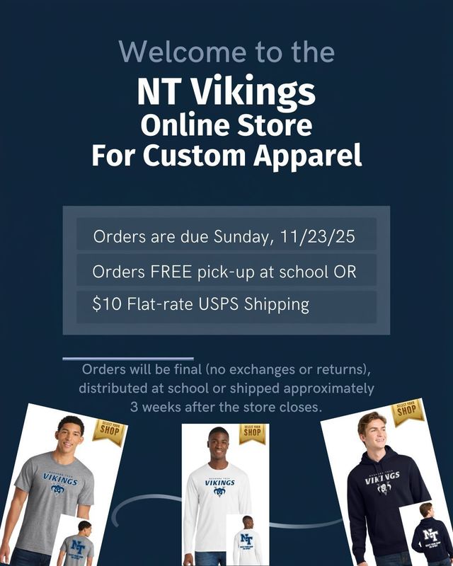 NT Vikings Online Store Flyer