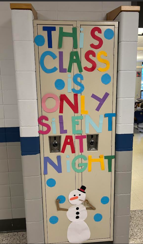 Silent at Night - door decorating