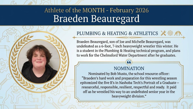 Athlete of the Month - February 2026 (B Beauregard)
