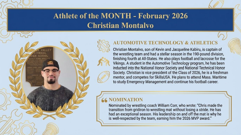 Athlete of the Month - February 2026 (C Montalvo)