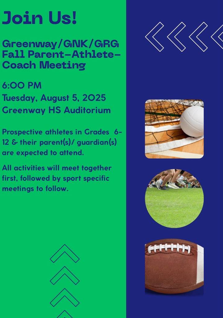 parent meeting sports fall