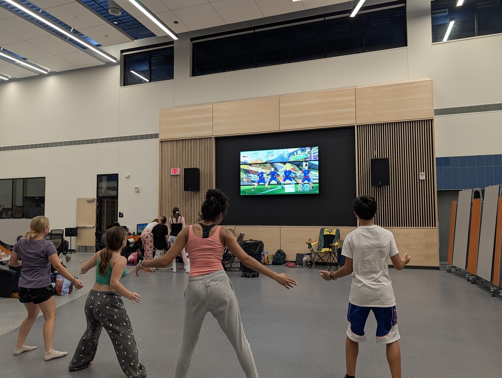 students getting a dance break