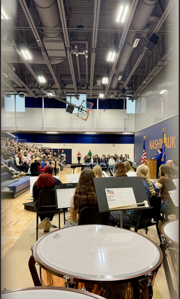 Today, our K–12 NK students proudly celebrated Veterans Day alongside the incredible veterans from our community. Students created heartfelt thank-you cards and drawings to display during our program, while the band filled the room with patriotic songs. 🎶  Many students were eager to step up to the microphone to personally thank our veterans for their service and sacrifice. It was a touching reminder of the importance of gratitude, community, and honoring those who have served. ❤️💙