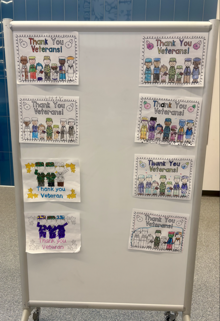 Today, our K–12 NK students proudly celebrated Veterans Day alongside the incredible veterans from our community. Students created heartfelt thank-you cards and drawings to display during our program, while the band filled the room with patriotic songs. 🎶  Many students were eager to step up to the microphone to personally thank our veterans for their service and sacrifice. It was a touching reminder of the importance of gratitude, community, and honoring those who have served. ❤️💙