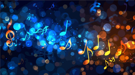 music note collage