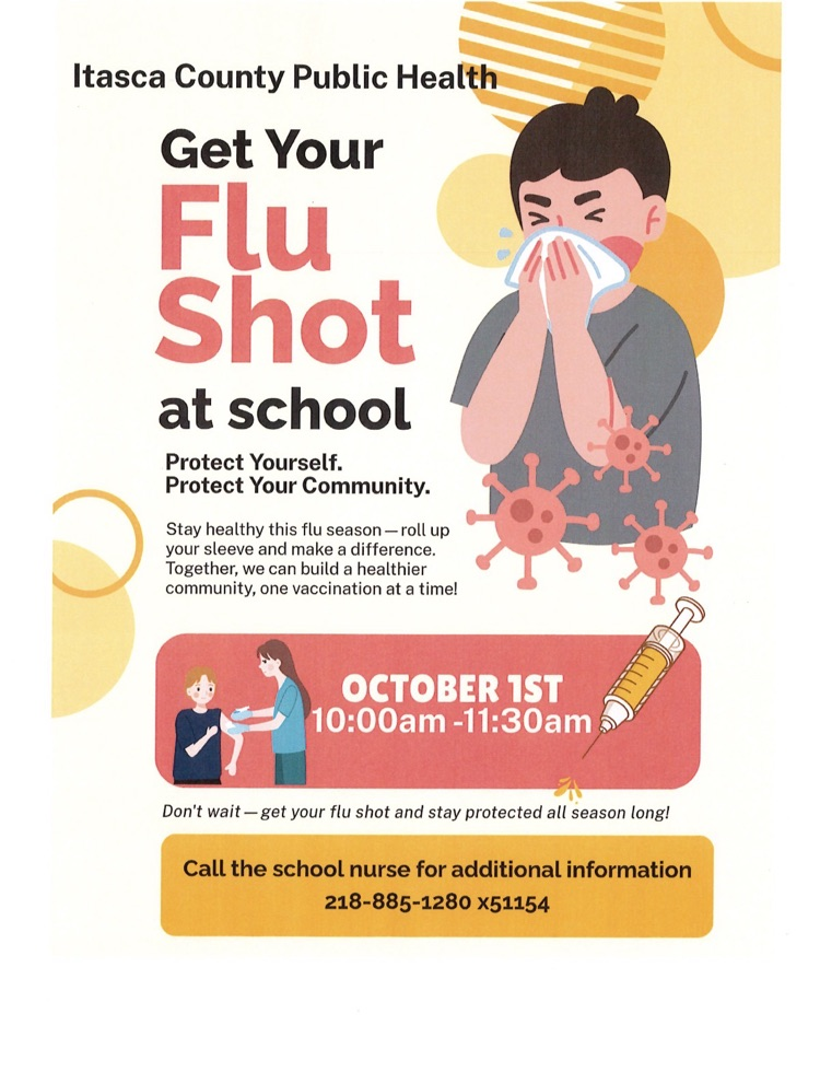 flu shot clinic flyer