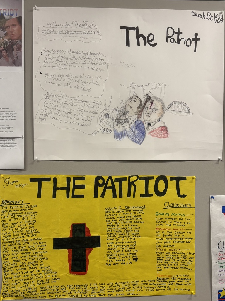 student projects on The Patriot