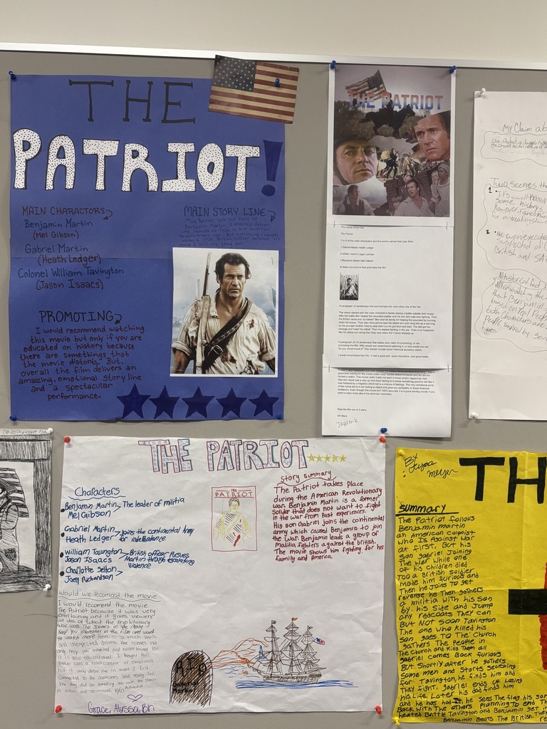 student projects on The Patriot