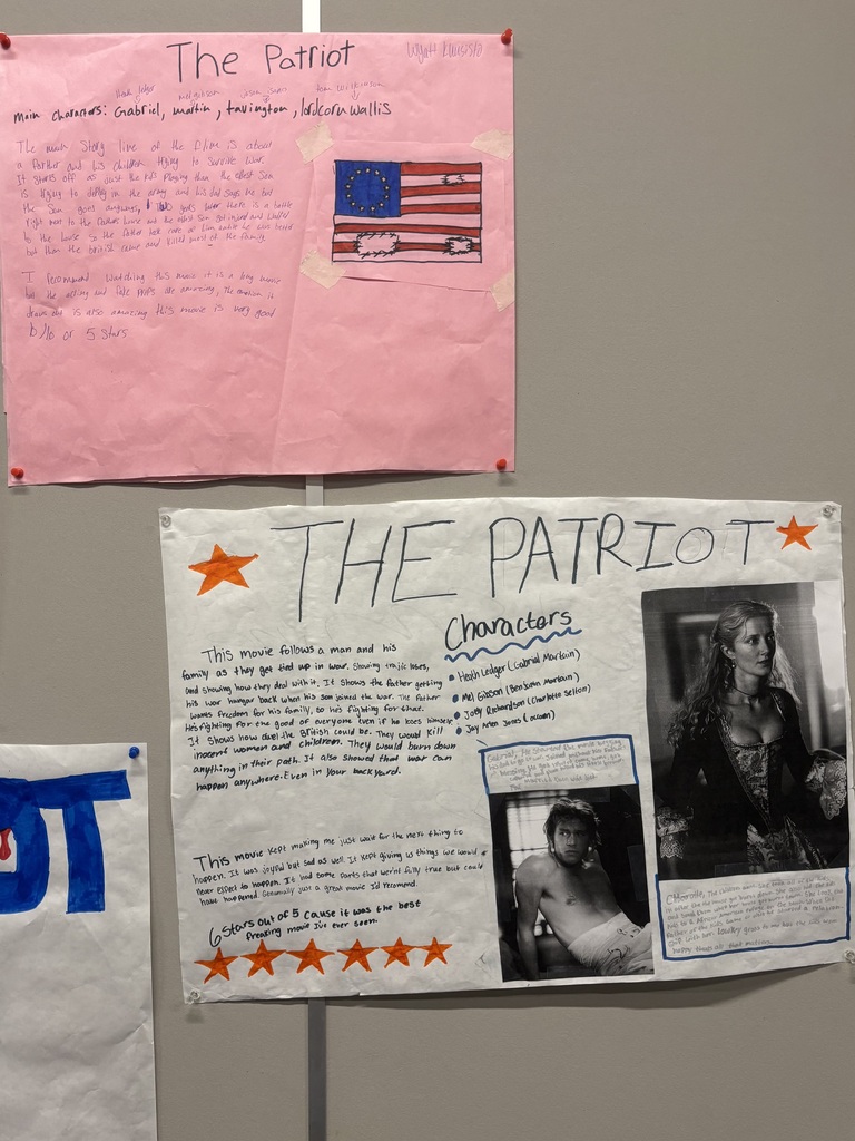 student projects on The Patriot