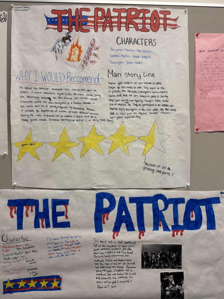 student projects on The Patriot