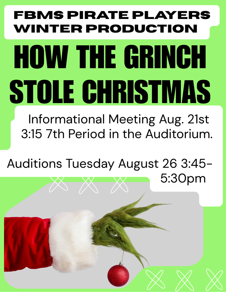 Drama Club Winter Production Flyer