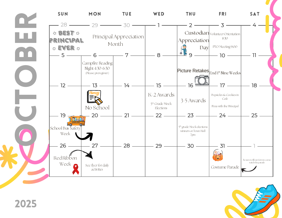 Oct HES Calendar