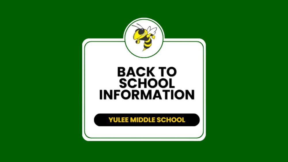 Back to School information with Hornet Logo
