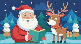 Santa Reading