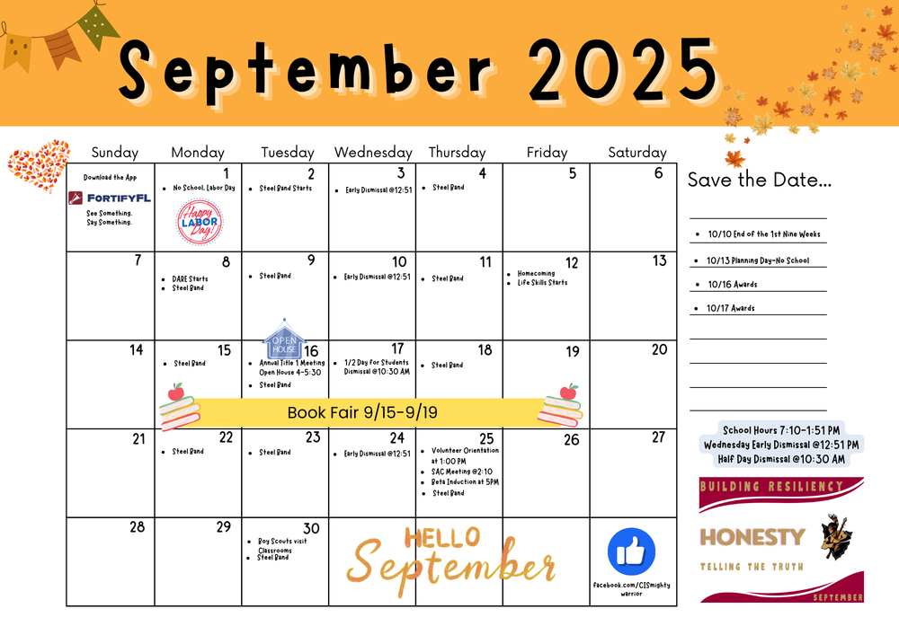 September Calendar