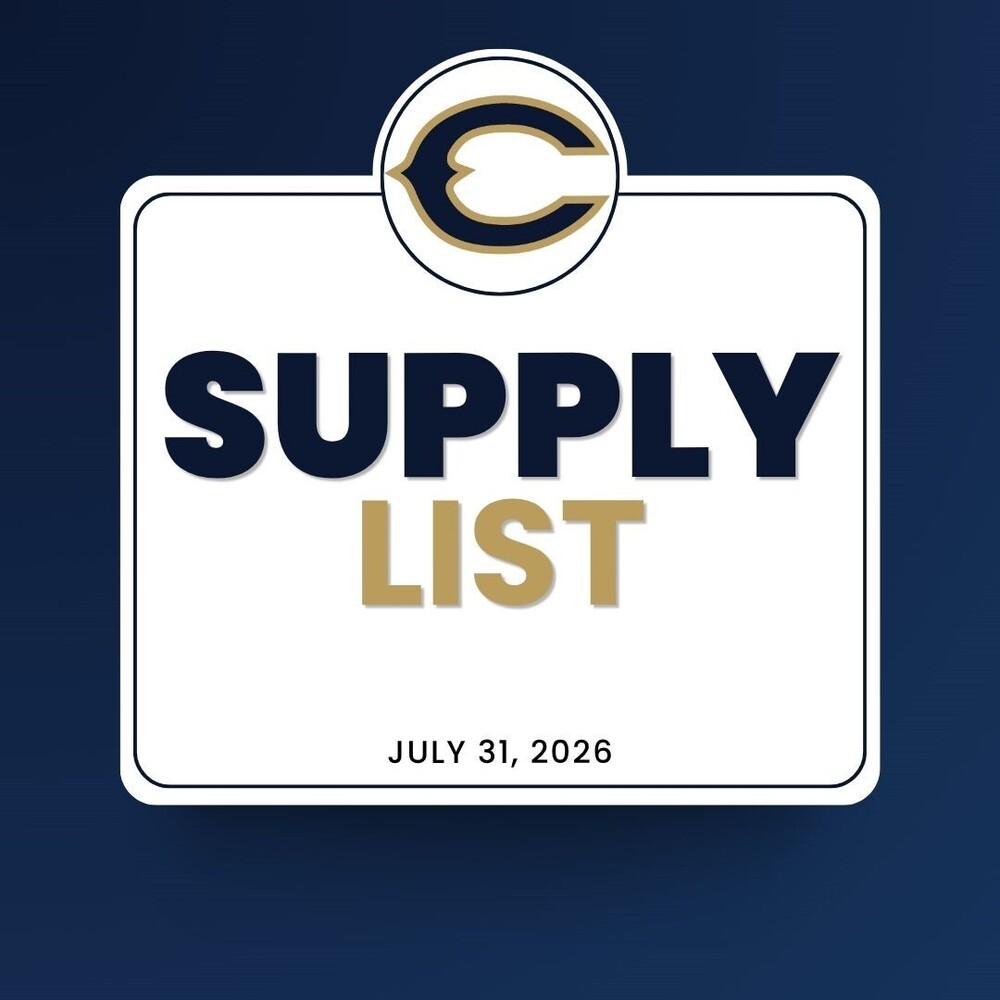 Graphic that states "supply list."