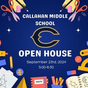 Callahan Middle School to host an open house