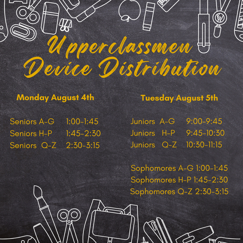 Upperclassmen Device Distribution