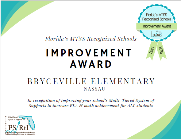 MTSS Improvement Award