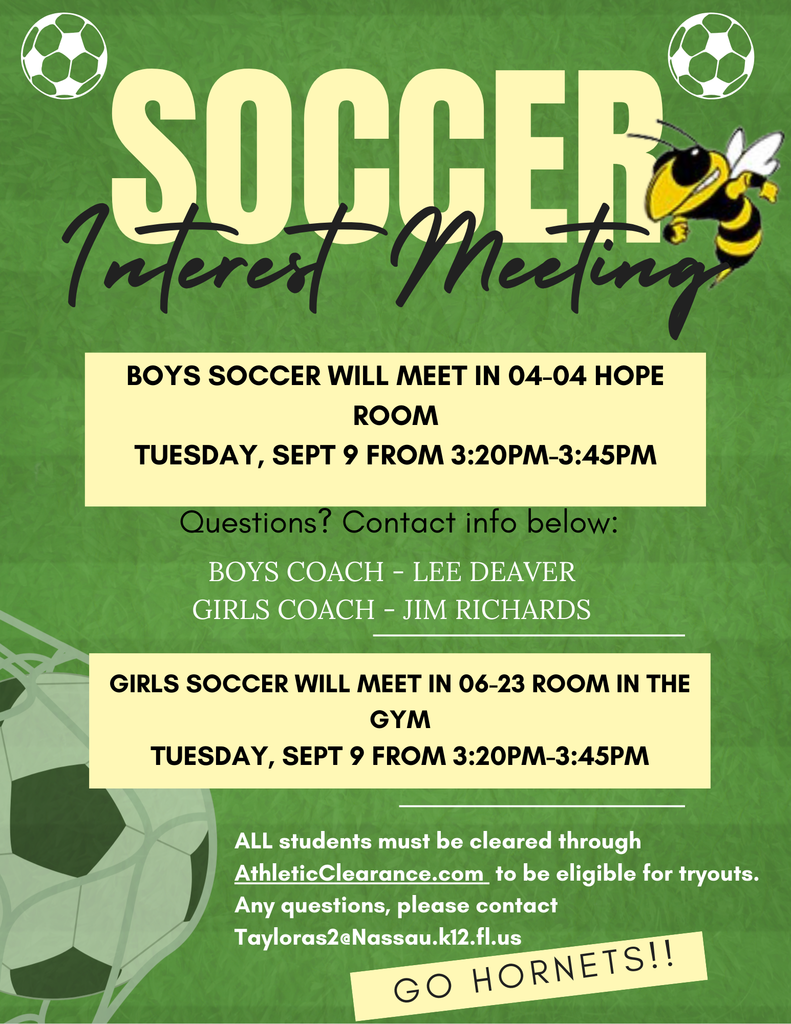 Soccer Interest Meeting Flyer