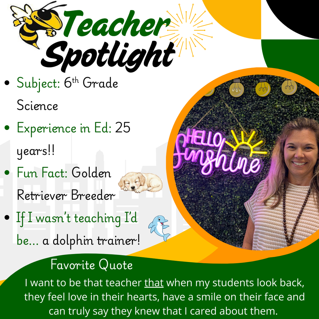 Staff Spotlight Poster of Ms. Kennedy