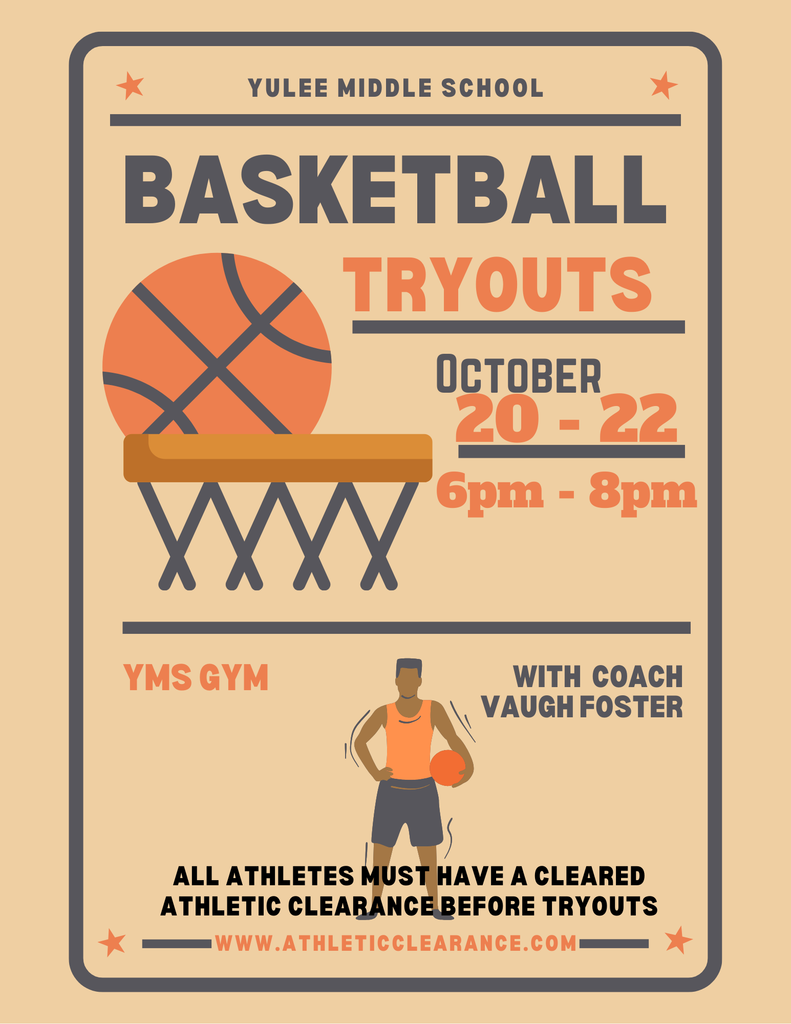 Boy's Basketball Tryout Poster