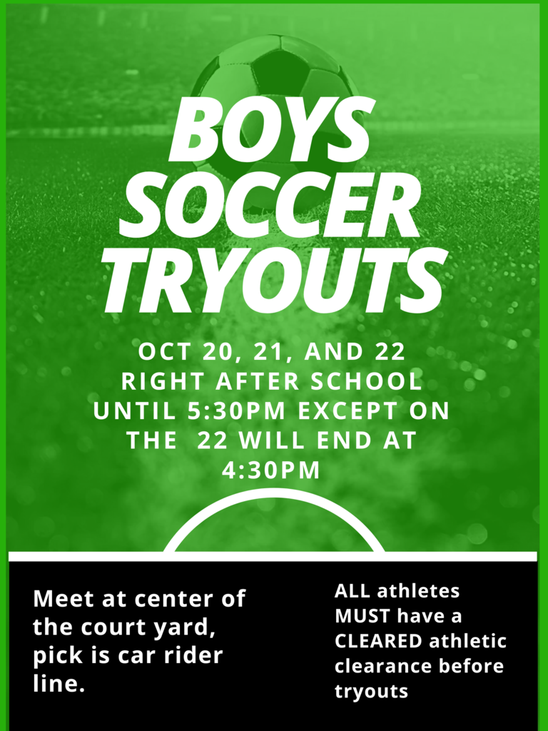 Boy's soccer tryout Poster