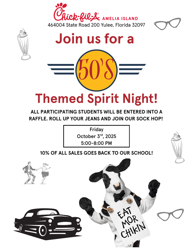 Poster for Chick-Fil-A Spirit Night