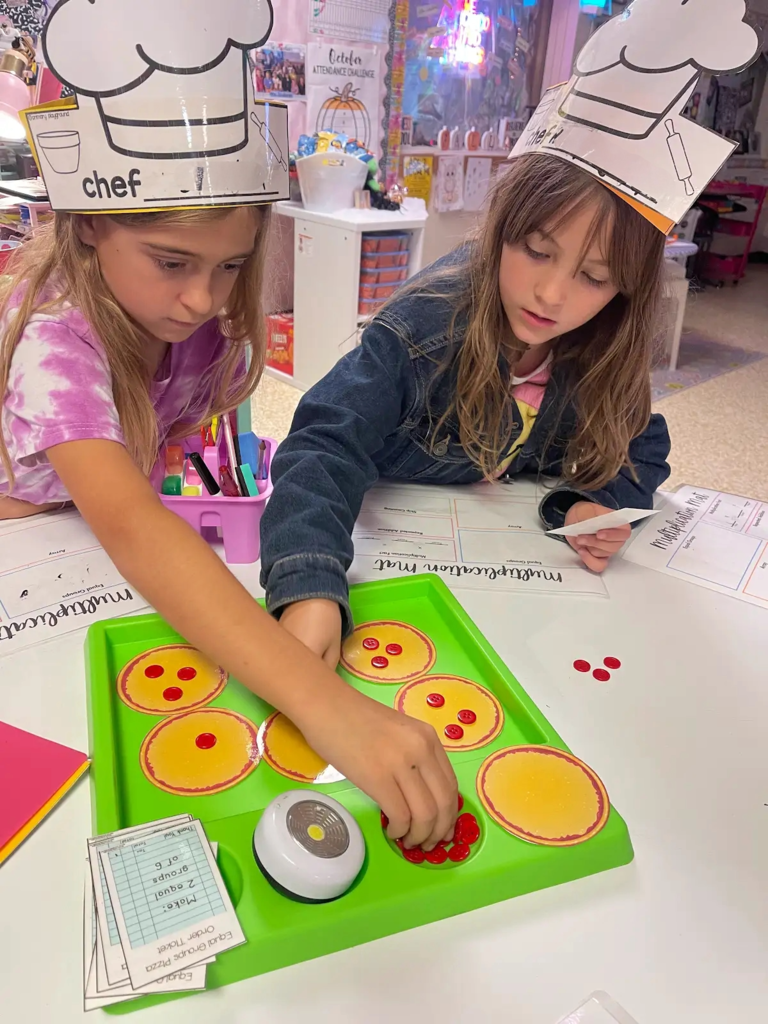 students working