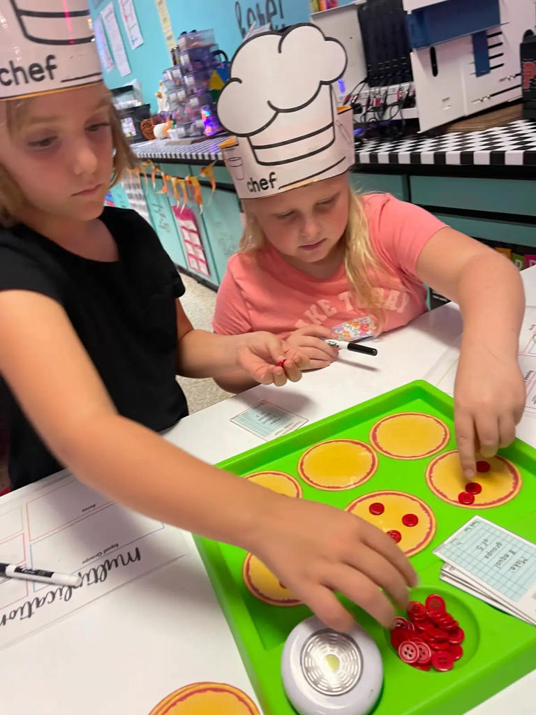 students working