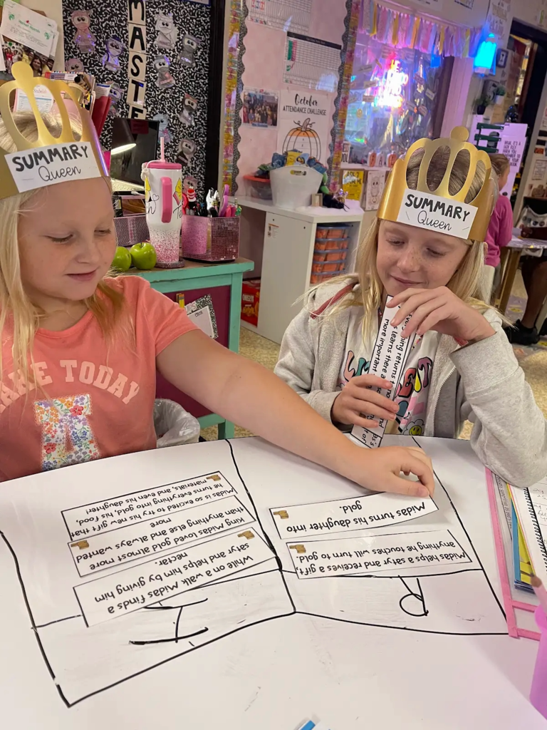 students working