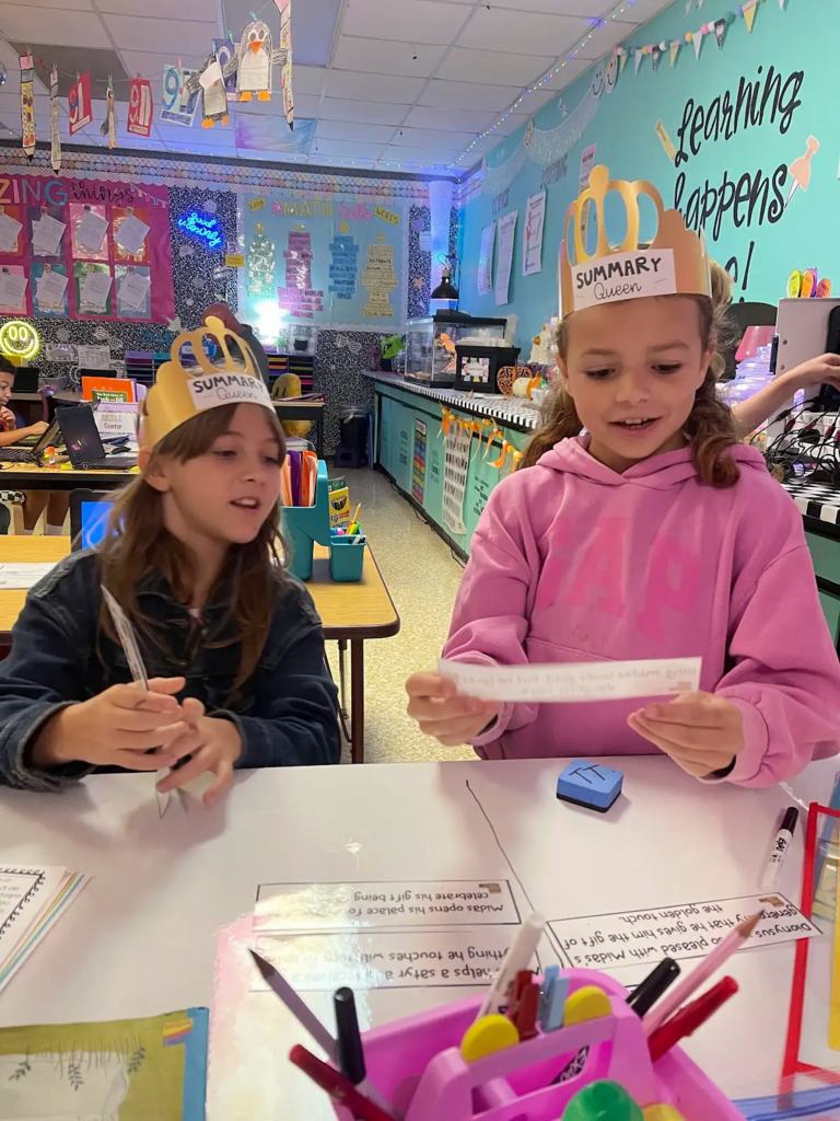 students working