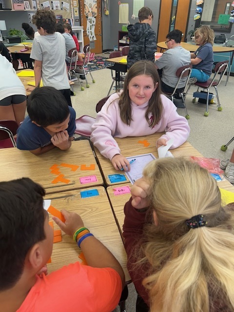students working