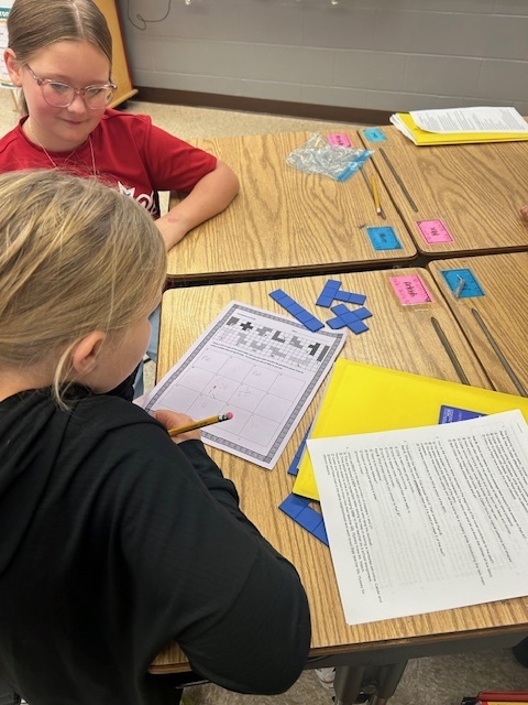 students working