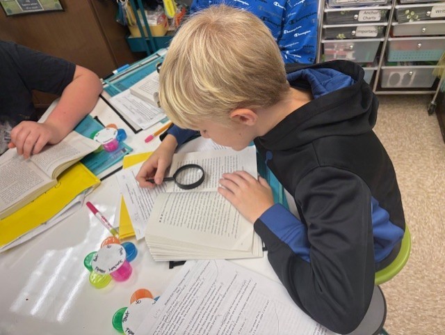 students working