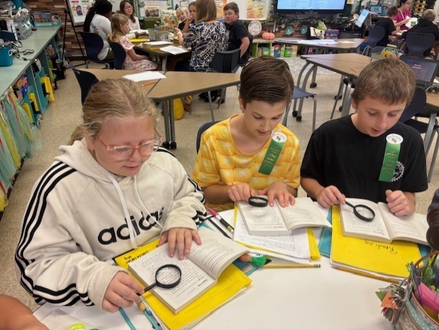 students working